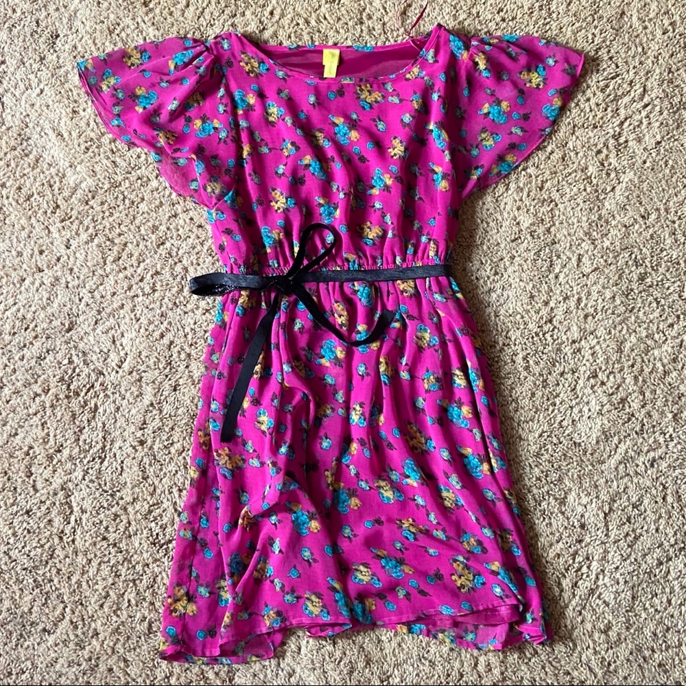🐾 4/$20 Francesca’s Magenta Dress